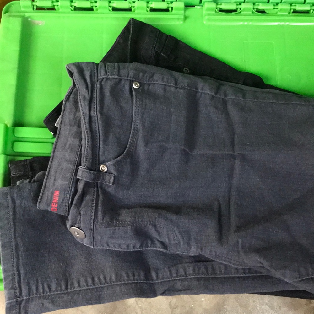 Red Blue denim jeans